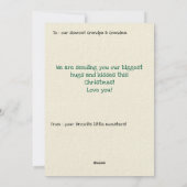 Christmas Greetings from Kids Custom Photo Feestdagenkaart (Achterkant)