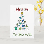 CHRISTMAS GREETINGS HEBBEN VERLIES, GEZINS/VRIENDE KAART (Gele Bloem)