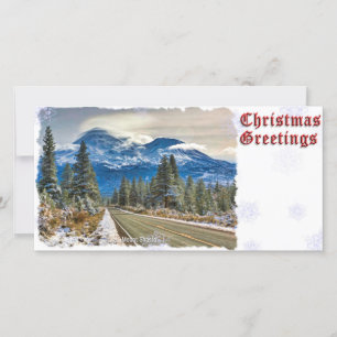 CHRISTMAS GREETINGS - MT SHASTA FEESTDAGENKAART
