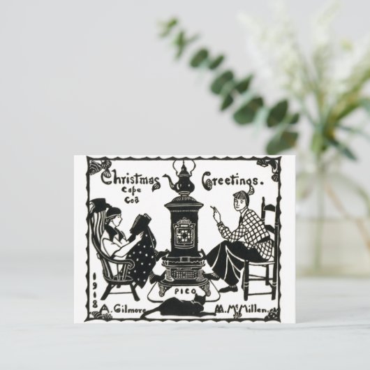 Christmas Greetings postcard Briefkaart