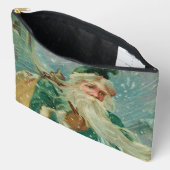 Christmas Greetings-Retro Santa Claus Postcard Etui (Open)