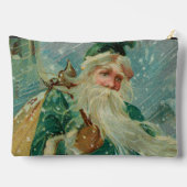 Christmas Greetings-Retro Santa Claus Postcard Etui (Achterkant)