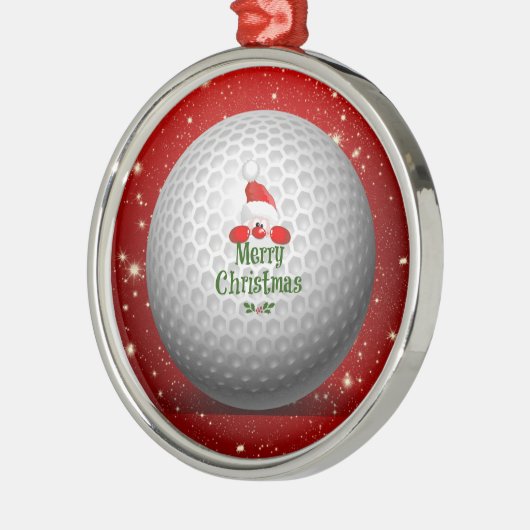 Christmas Greetings to Golfer Metalen Ornament (Links)