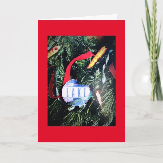 "CHRISTMAS GREETINGS" UIT DE ***LAKE** KAART (Voorkant)