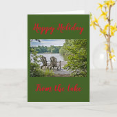 "CHRISTMAS GREETINGS" UIT DE ***LAKE** KAART (Gele Bloem)