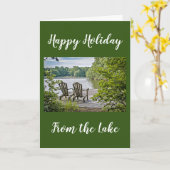 "CHRISTMAS GREETINGS" UIT DE ***LAKE** KAART (Gele Bloem)