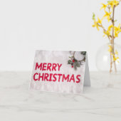 CHRISTMAS GREETTING "GNOME STIJL" EN ZO KUSTMAAL!  KAART (Gele Bloem)