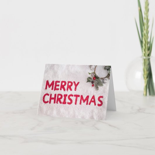 CHRISTMAS GREETTING "GNOME STIJL" EN ZO KUSTMAAL!  KAART (Voorkant)