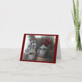 CHRISTMAS GREETTING "GNOME STIJL" EN ZO KUSTMAAL!  KAART (Voorkant)
