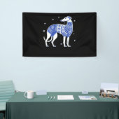 Christmas Greyhound Dog Wearing an Ugly Sweater Bl Spandoek (Beurs)