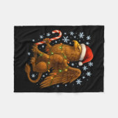 Christmas Griffin Magic Mythical Holiday Srit Long Fleece Deken (Voorkant (Horizontaal))