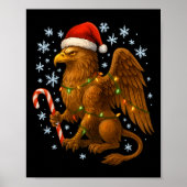 Christmas Griffin Magic Mythical Holiday Srit Long Poster (Voorkant)