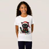 Christmas Grumpy Cat T-shirt (Voorkant volledig)
