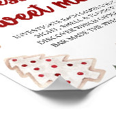 Christmas Guess de Sweet Mess Baby shower Game Poster (Hoek)