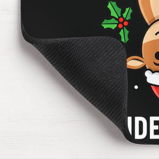 Christmas Guess What_ Reindeer Butt! Funny Reindee Muismat (Hoek)