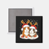Christmas Guinea G Reindeer Xmas Magneet (Voorkant / Achterkant)