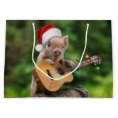 Christmas guitar pig groot cadeauzakje (Voorkant)
