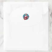 Christmas guitarist  Rockmusic Christmas (1) Ovale Sticker (Tas)