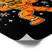 Christmas Gym Gingerbread Gingershred Xmas Workout Poster (Hoek)