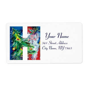 CHRISTMAS H BRIEF / SANTA MET CHRISTMAS TREE ETIKET