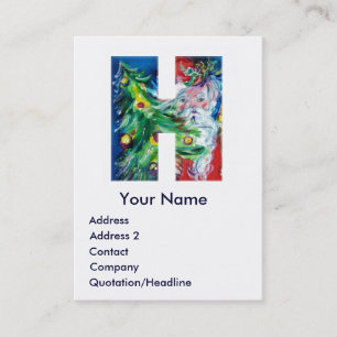 CHRISTMAS H BRIEF / SANTA MET CHRISTMAS TREE VISITEKAARTJE