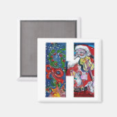 CHRISTMAS H BRIEF / SANTA MET VIOLIN MONOGRAM MAGNEET (Voorkant / Achterkant)