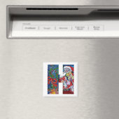 CHRISTMAS H BRIEF / SANTA MET VIOLIN MONOGRAM MAGNEET (Insitu (Vaatwasser))