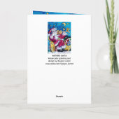 CHRISTMAS H LETTER/INSPIRED SANTA MONOGRAM FEESTDAGEN KAART (Achterkant)