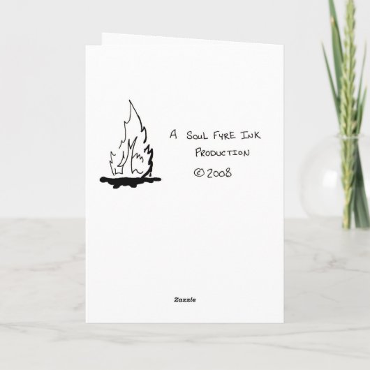 Christmas Hacker Feestdagen Kaart (Achterkant)