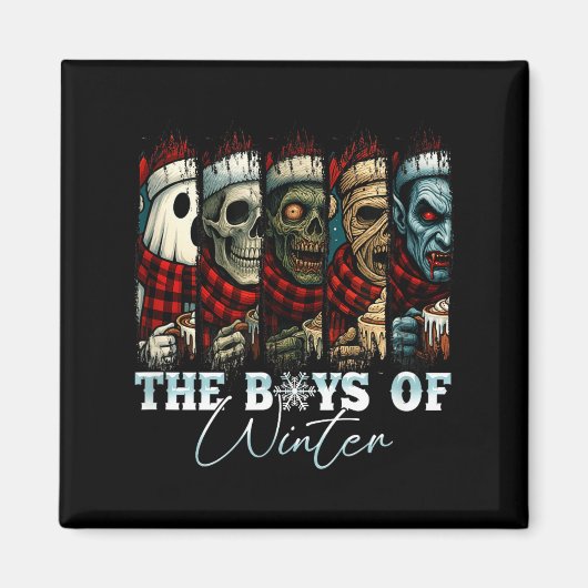 Christmas Halloween Creepmas Friends Horror Xmas C Magneet (Voorkant)