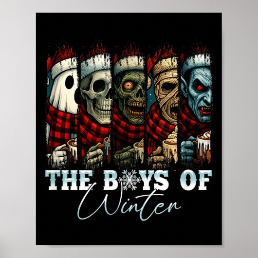 Christmas Halloween Creepmas Friends Horror Xmas C Poster (Voorkant)