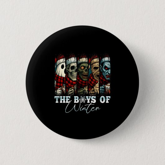 Christmas Halloween Creepmas Friends Horror Xmas C Ronde Button 5,7 Cm (Voorkant)