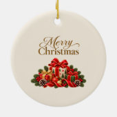 Christmas Hamster Exploring Gifts Ornament (Achterkant)