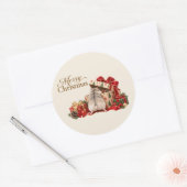 Christmas Hamster Exploring Gifts Sticker (Envelop)