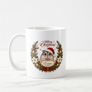 Christmas Hamster with Custom Name and Year Koffiemok