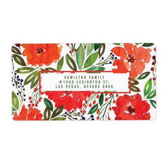 Christmas & Hand Painted label (Voorkant)