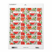 Christmas & Hand Painted label (Full Sheet)