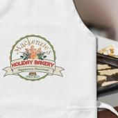 Christmas Happiness is zelfgemaakte bakkerij Logo Lang Schort