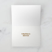 Christmas Happy Holidays Country Western Cowboys Kaart (Binnen)