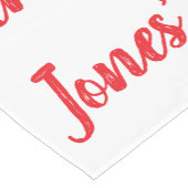 Christmas Happy Penguin Personalize 14 x 72 Korte Tafelloper (Hoek)