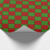 Christmas Harlequin Pattern Cadeaupapier (Hoek)