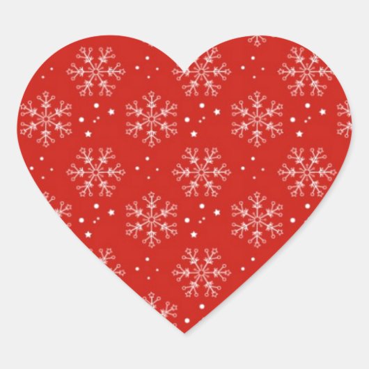 christmas hart sticker (Voorkant)