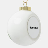 CHRISTMAS Hashtag Keramische Bal Ornament (Links)
