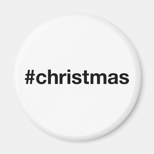 CHRISTMAS Hashtag Magneet (Voorkant)