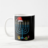 Christmas Hat Menorah Jew Hanukkah Chanukah Men Wo Koffiemok (Links)