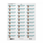 Christmas Havanese retour adreslabel Etiket (Full Sheet)