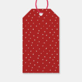 Christmas Heart Cookie | Tartan Plaid Cadeaulabel (Achterkant)