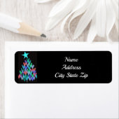 CHRISTMAS "HEART SHAPES CHRISTMAS TREE" ETIKET (Insitu)