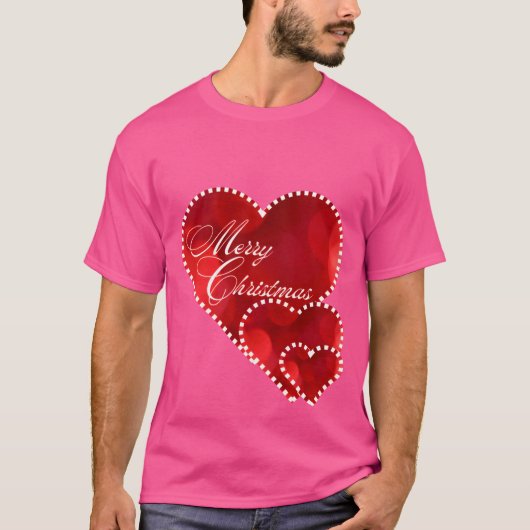 Christmas Hearts jongen T-shirt (Voorkant)