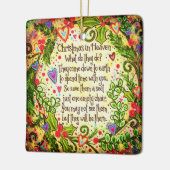 Christmas Heaven Save them a Chair Quote Keramisch Ornament (Links)